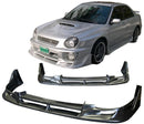 Front Bumper Lip 2002-2003 Subaru Impreza WRX Sti CW style Black Front Bumper Lip PU