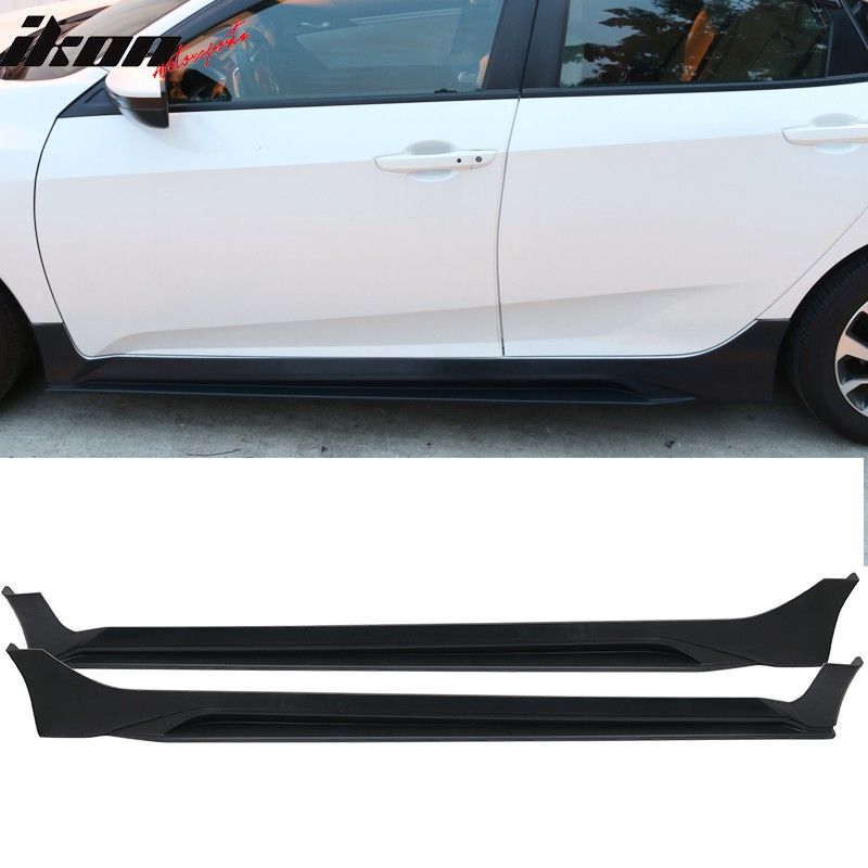 Side Skirt 2016-2021 Honda Civic Sedan Mugen Style Unpainted - Auto Sports Accessories & Performance