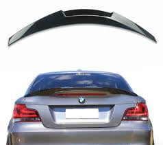 Spoiler Fits 2007-2011 BMW 1 Series E82 Trunk Spoiler V Style Painted Glossy Black