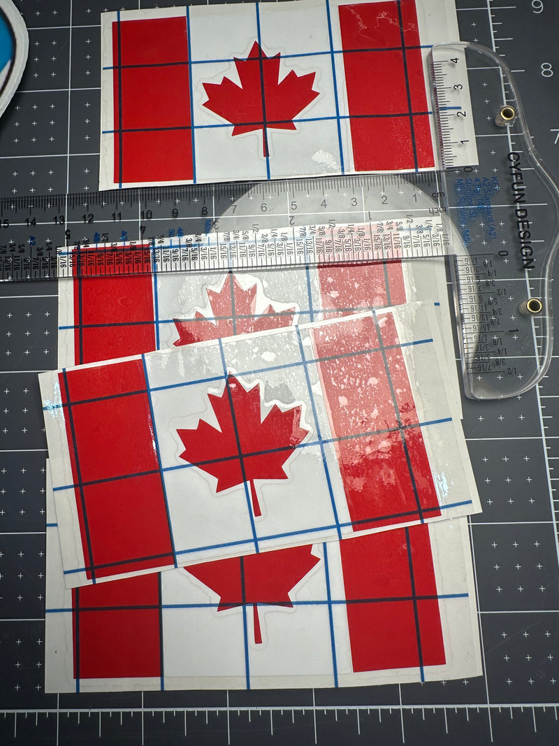 Vinyl Sticker Decal Canada Flag Sticker 2 pcs/ set for Windshield/ Bumpers - Auto Sports Accessories & Performance