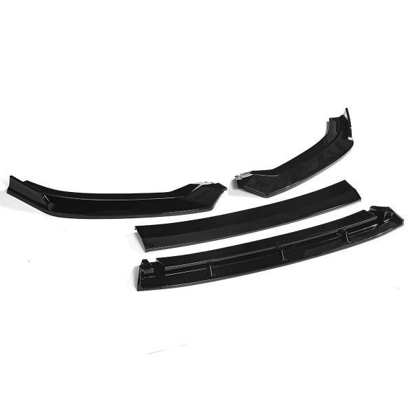 Front Lip for 2017-2020 Audi A3 S3 RS3 Front Bumper Lip Splitter Kit Glossy Black, 4 pieces a set