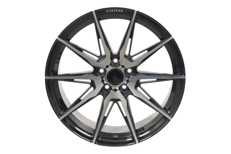 ASCEND WHEELS FR03 - 19x8.5 5x114.3 Hub 72.6, offset +35mm Colour: two tone (Gloss Black Double Dark Tint)