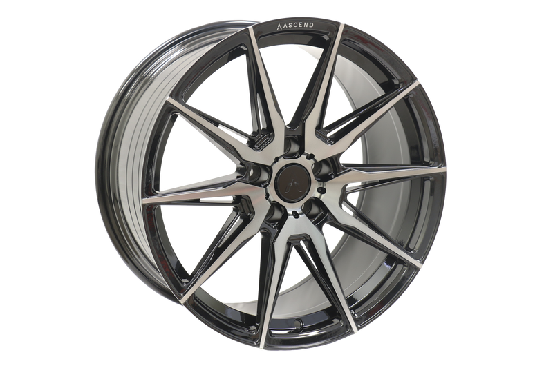 ASCEND WHEELS FR03 - 19x8.5 5x114.3 Hub 72.6, offset +35mm Colour: two tone (Gloss Black Double Dark Tint)