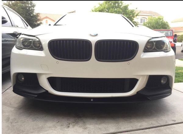 Front Lip 2011-2016 BMW 5 Series F10 M Sport bumper Unpainted ABS Front Lip Splitter