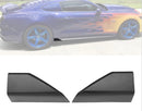 Side Skirt Rear Winglet 2015-2024 Ford Mustang  (Except Shelby GT350)  Side Skirt Rear Winglet Splitters Apron 2PC - Auto Sports Accessories & Performance