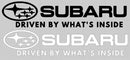 EPP® Custom Windshield /Bumper Sticker Decals - Subaru Driven By What's Inside  Car Decals Sticker