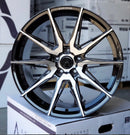 ASCEND WHEELS FR03 - 19x8.5 5x114.3 Hub 72.6, offset +35mm Colour: two tone (Gloss Black Double Dark Tint)