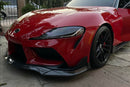 Front Lip 2020-2025 Toyota GR Supra A90 IK Style Front Bumper Lip Glossy Black