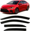 Window Visor Deflector Rain Guard 2020-2025 Toyota Corolla sedan OEM Style Dark Smoke - Auto Sports Accessories & Performance