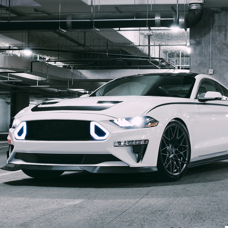 Front Lip 2018-2019 Ford Mustang GT, Rock Style Front Bumper Lip PP