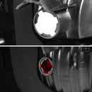 Spec D Taillight 1999-2000 Honda Civic Sedan Tail Lights (Chrome Housing/Red Clear Lens)
