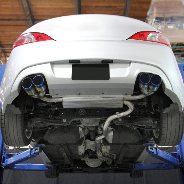 Spec-D Exhaust Catback 2009-2014 Hyundai Genesis Coupe 2.0T Catback Exhaust System w/ Quad Tips