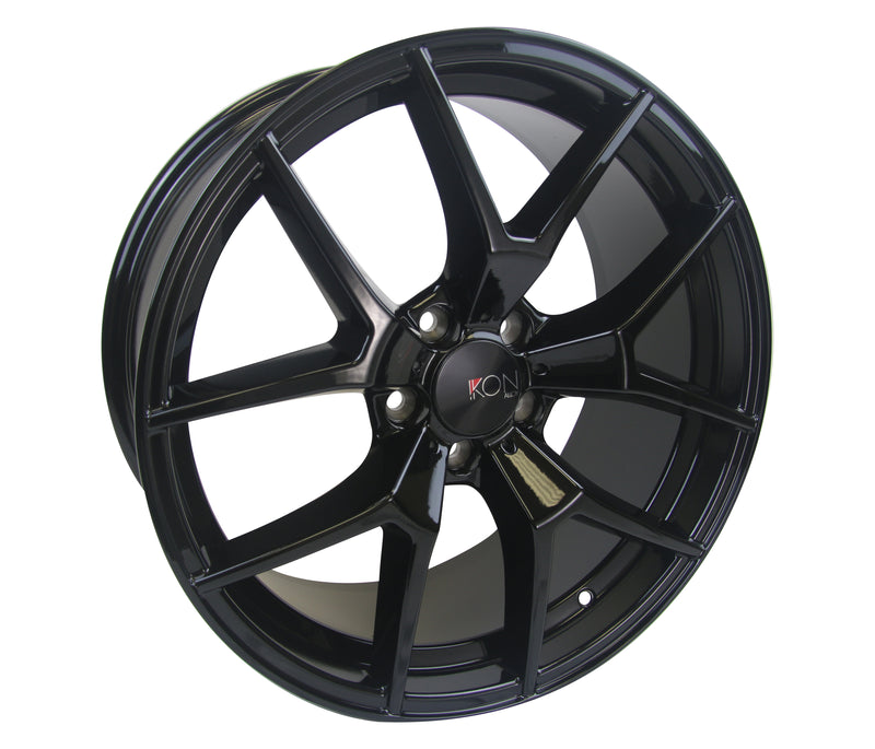 IKON Alloy Wheel Ikon Replica RWM31 18x8 5x112 Hub Bore 66.6 Stain Black 18" alloy wheel