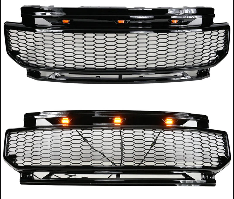 Front Grille 2020-2022 Ford F250 F350 F450 Super Duty Front Bumper Grille Grill ABS