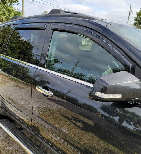 Window Visor 2009-2017 Chevrolet Traverse Slim Style Window Visor Acrylic Rain Vent Shade