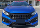 Grille 2016-2018 Honda Civic Coupe/ Sedan front Grill and eye lids Mesh Style Glossy Black/ Set
