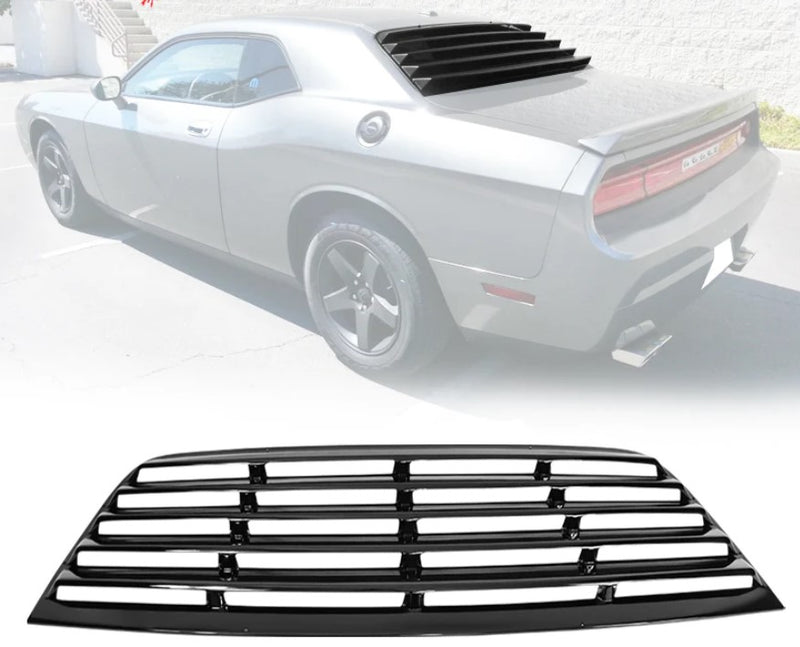 Window Louver 2008-2023 Dodge Challenger V1 Style Rear Window Louver PP