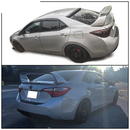 Spoiler 2014-2018 Toyota Corolla Sedan 4 DR Mugen Style Spoiler Unpainted Wing / Painted Glossy Black