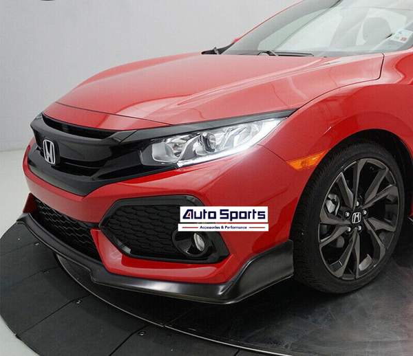 📈Front Bumper Lip Unpainted 2017-2021 Honda Civic Hatchback model and SI Model Front Lip Type R Style