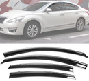 Window Visor Deflector Rain Guard 2013-2018 Nissan Altima Sedan Dark Smoke without / with Chrome trim