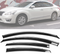 Window Visor Deflector Rain Guard 2013-2018 Nissan Altima Sedan Dark Smoke without / with Chrome trim - Auto Sports Accessories & Performance