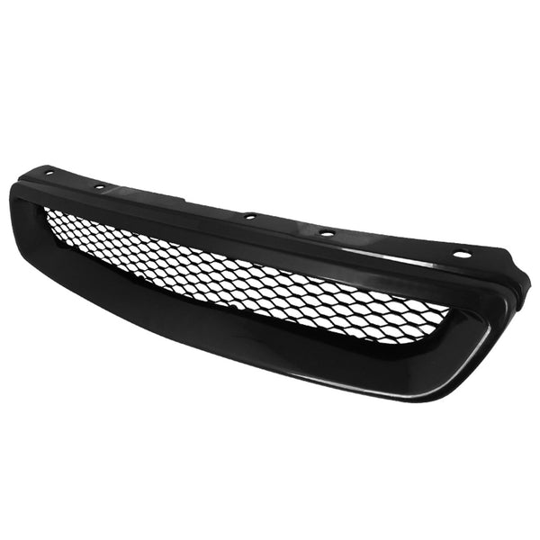 Grille ABS Front Hood Grille Grill Mesh Fit 1996-1998 Honda Civic Front Grille Type R Style