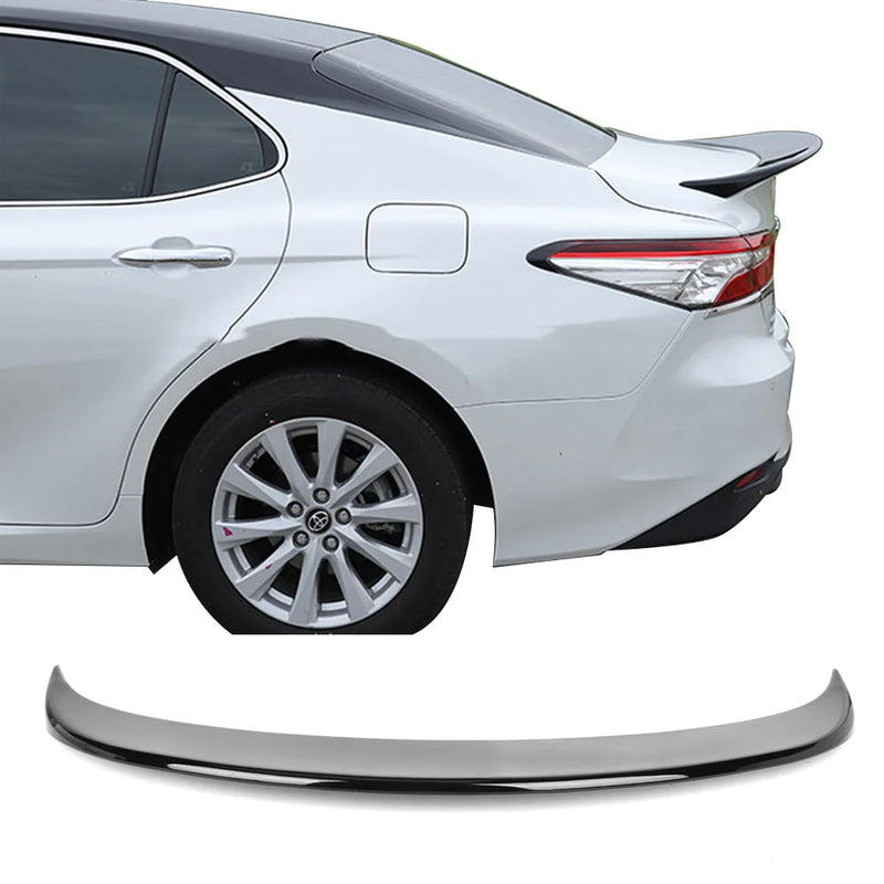 Trunk Spoiler 2018-2024 Toyota Camry SM Style Flush Mount spoiler Wing Glossy Black