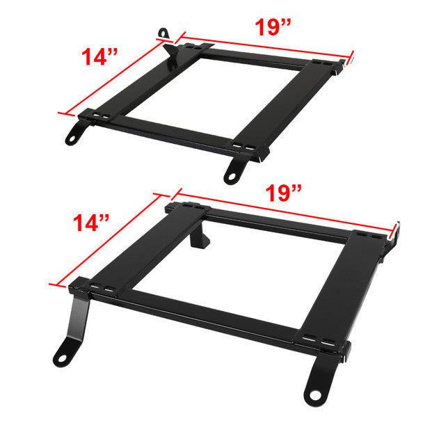 Seat Bracket 2003-2009 NISSAN 350Z TENSILE STEEL RACING SEAT MOUNTING BRACKETS - 2PCS - Auto Sports Accessories & Performance