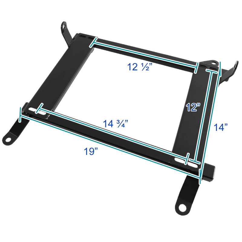 Seat Bracket 2008-2017 Mitsubishi Lancer Tensile Steel Racing Seat Mounting Brackets - 2PCS - Auto Sports Accessories & Performance