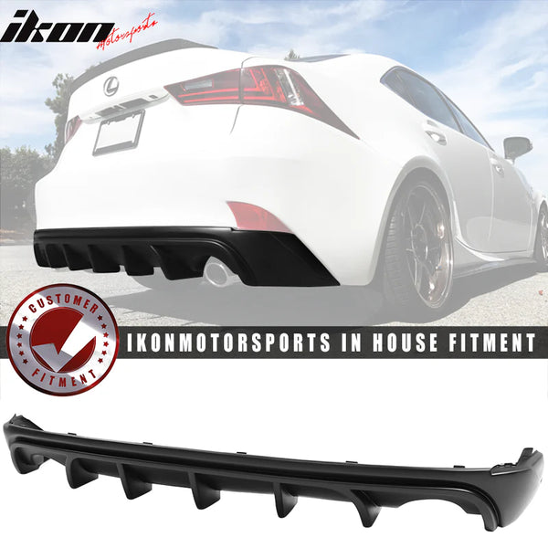 Diffuser 2014-2016 Lexus IS250 IS350 IS200T PP Rear Bumper Lip Diffuser Sport Style - Auto Sports Accessories & Performance