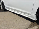 Side Skirt 2006-2011 Honda Civic Coupe Mugen Style Unpainted Side Skirts PP - Auto Sports Accessories & Performance