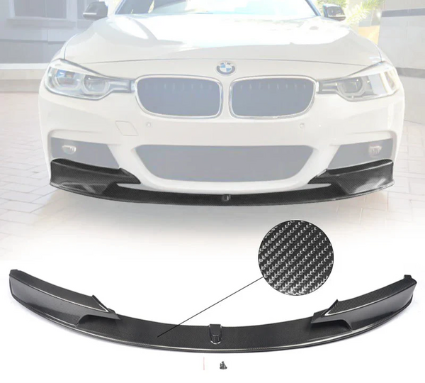 📈Front Lip 2012-2018 BMW 3 Series F30 M Sport bumper Real Carbon Fiber MP Style one piece