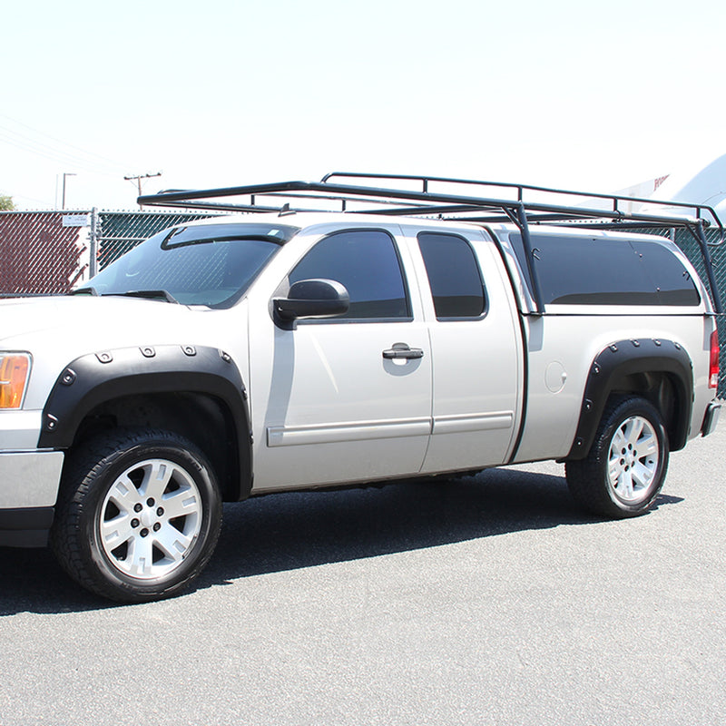 Fender Flare 2007-2013 GMC Sierra 1500 Matte Black Polypropylene Fender Flares 4PC - Auto Sports Accessories & Performance