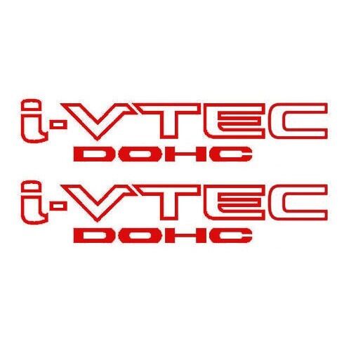 EPP® Custom Vinyl Sticker Die Cut I-VTEC DOHC 12" (2-Pack) Vinyl Decal Vtec Sticker fits Honda Civic Si Type R RSX