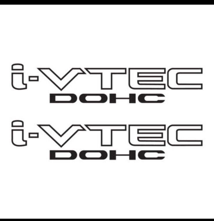 EPP® Custom Vinyl Sticker Die Cut I-VTEC DOHC 9" (2-Pack) Vinyl Decal Vtec Sticker fits Honda Civic Si Type R RSX - Auto Sports Accessories & Performance