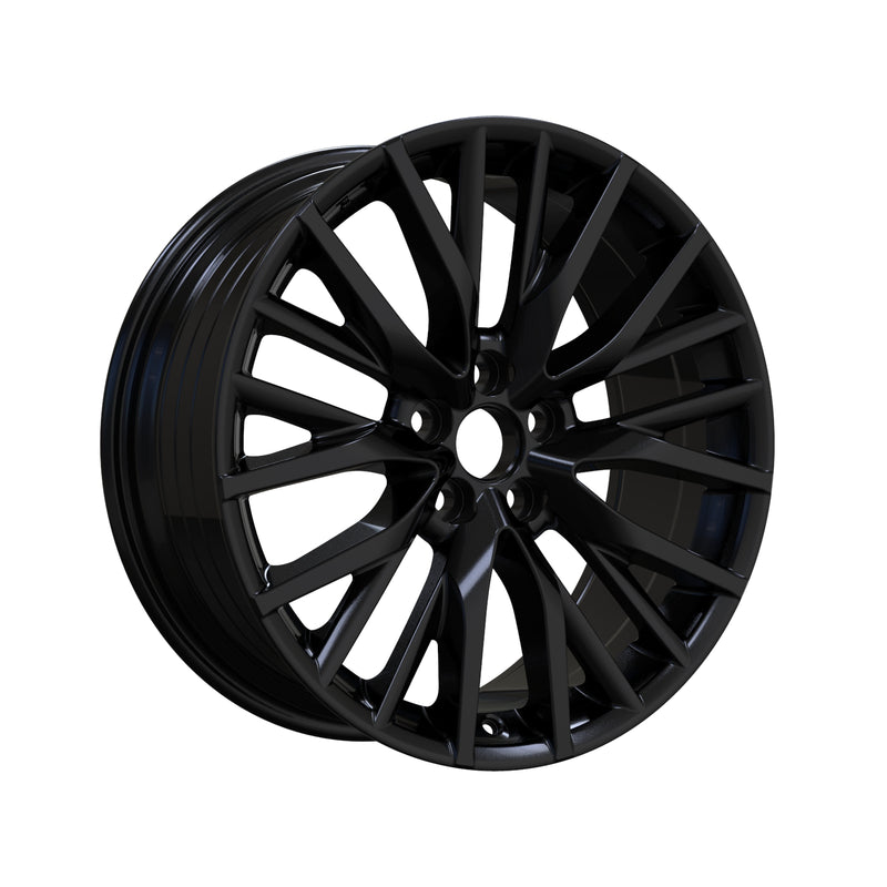 WIC Wheels LT Style 19 x8, 5x114.3  Hub Bore 60.1 Offset +35 Glossy Black / Hyper Black - Auto Sports Accessories & Performance