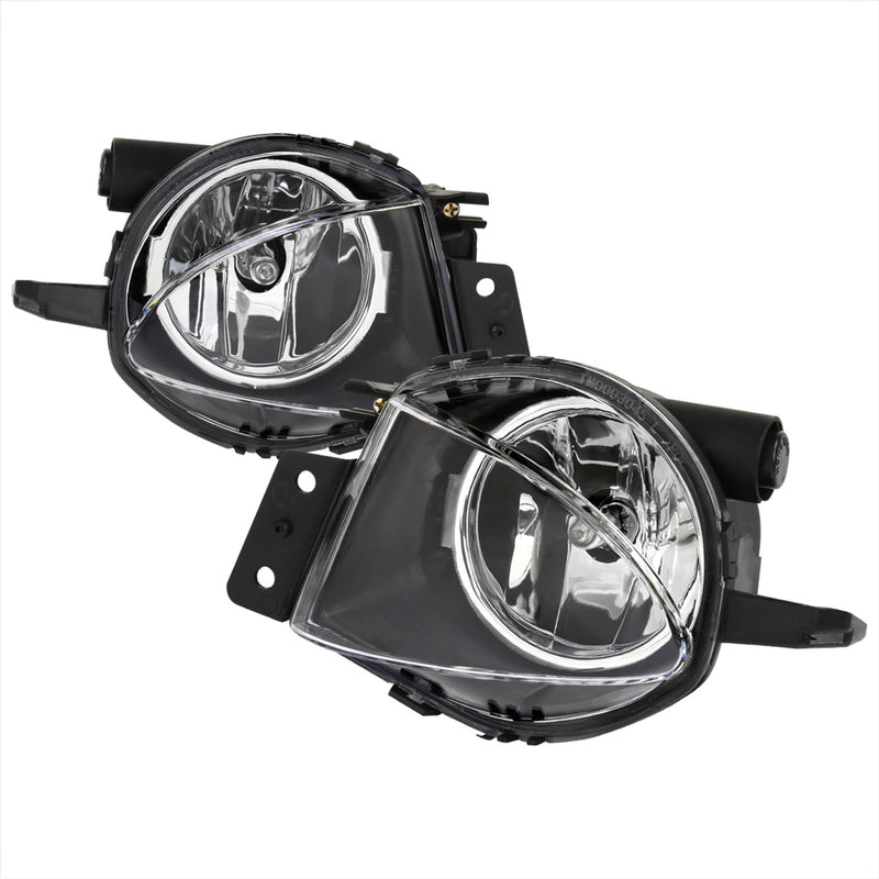 Fog Light  2006 BMW E90 3 Series 325i/330i / 2007-2008 3 Series 328i/335i Fog Lights (Chrome Housing/Clear Lens) - Auto Sports Accessories & Performance