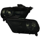 Headlight set 2010-2014 Ford Mustang Factory Style Headlights (Black Housing/Smoke Lens)