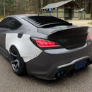 Spec-D Tail Lights 2010-2016 Hyundai Genesis Coupe White Bar Sequential LED Tail Lights (Matte Black Housing/Clear Lens) - Auto Sports Accessories & Performance