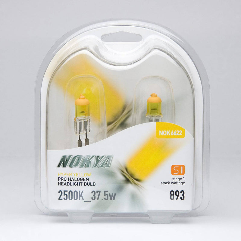 Nokya Hyper Yellow 893 Light Bulbs 2500K 37.5W (Stage 1) - Auto Sports Accessories & Performance