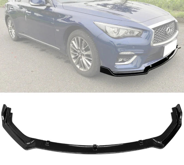 Front Lip 2018-2023 Infiniti Q50 Base / Non-Sport Models 3 piece Style - Auto Sports Accessories & Performance