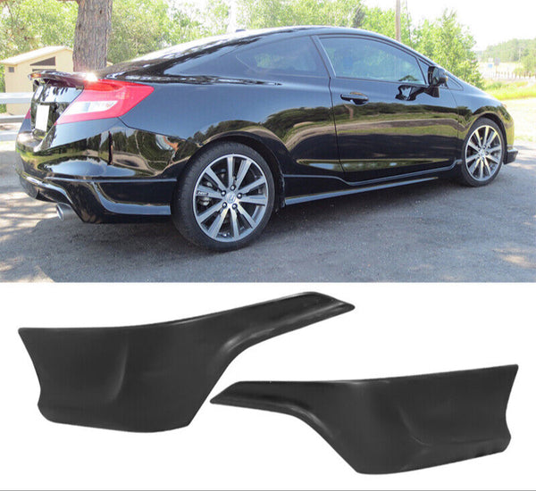 Rear Lip 2012-2013 Honda Civic coupe 2door HF-P Style Rear Bumper Lip Splitter