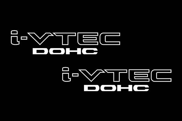 EPP® Custom Vinyl Sticker Die Cut I-VTEC DOHC 12" (2-Pack) Vinyl Decal Vtec Sticker fits Honda Civic Si Type R RSX