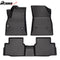 IKON Floor Mat Compatible with Car Floor Mat for 2016-2019 Chevrolet Chevy Cruze All Weather 3D TPE 3PC