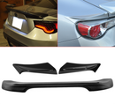 Spoiler Fits 2013-2020 Scion FRS & Subaru BRZ Trunk Spoiler Wing Tail Lid Deck Lip TRD Style + Trunk  Side Wing (2pcs)