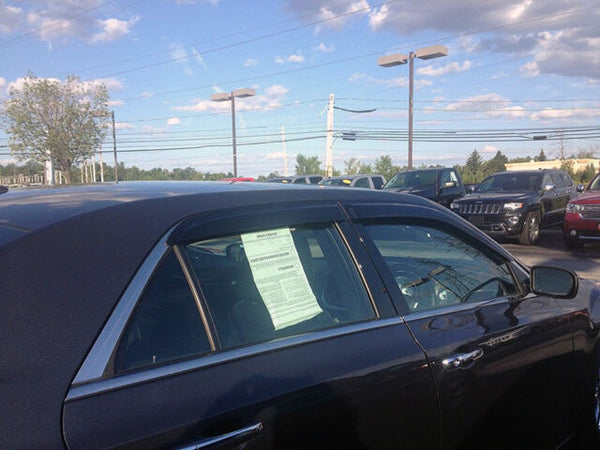 Window Visor 2011-2023 Chrysler 300 / 300C Dark Smoke Window Visors 4Pc Set