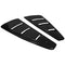 Spec D Side Window Louvers #WLUQ-MST05A 2005-2014 Ford Mustang Visor Style Unpainted Window Scoop Acrylic