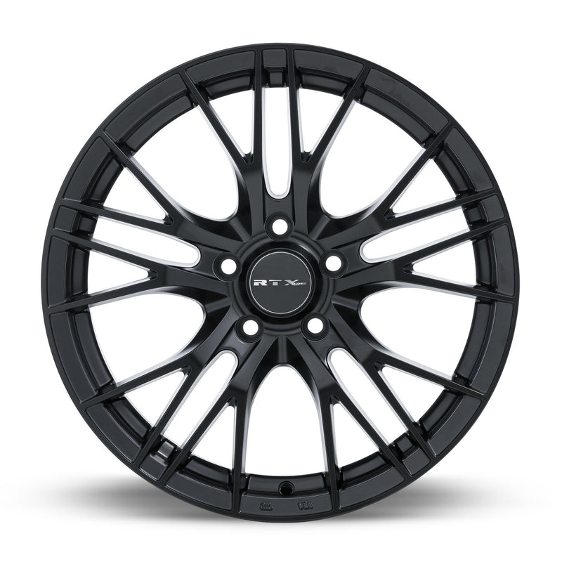 RTX Vertex  Alloy Wheel Rim Stain Black Size 17x7.5 Inch Bolt Pattern 5x114.3 Offset 40 Center Bore 73.1 Center Caps included Lug Nuts NOT included (priced individually)