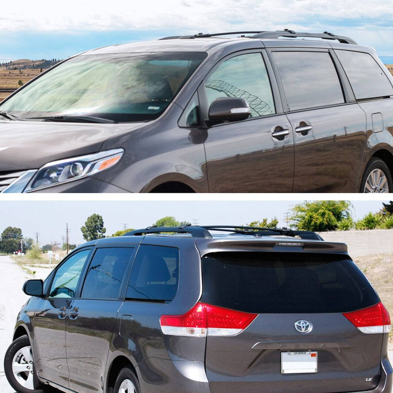 Roof Rack 2011-2020 Toyota Sienna Aluminum Black Cross Bar – Auto