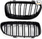 Grille 2009-2011 BMW 3 Series Sedan E90 Kidney Grill Grille Double Slat Glossy Black/ Pair